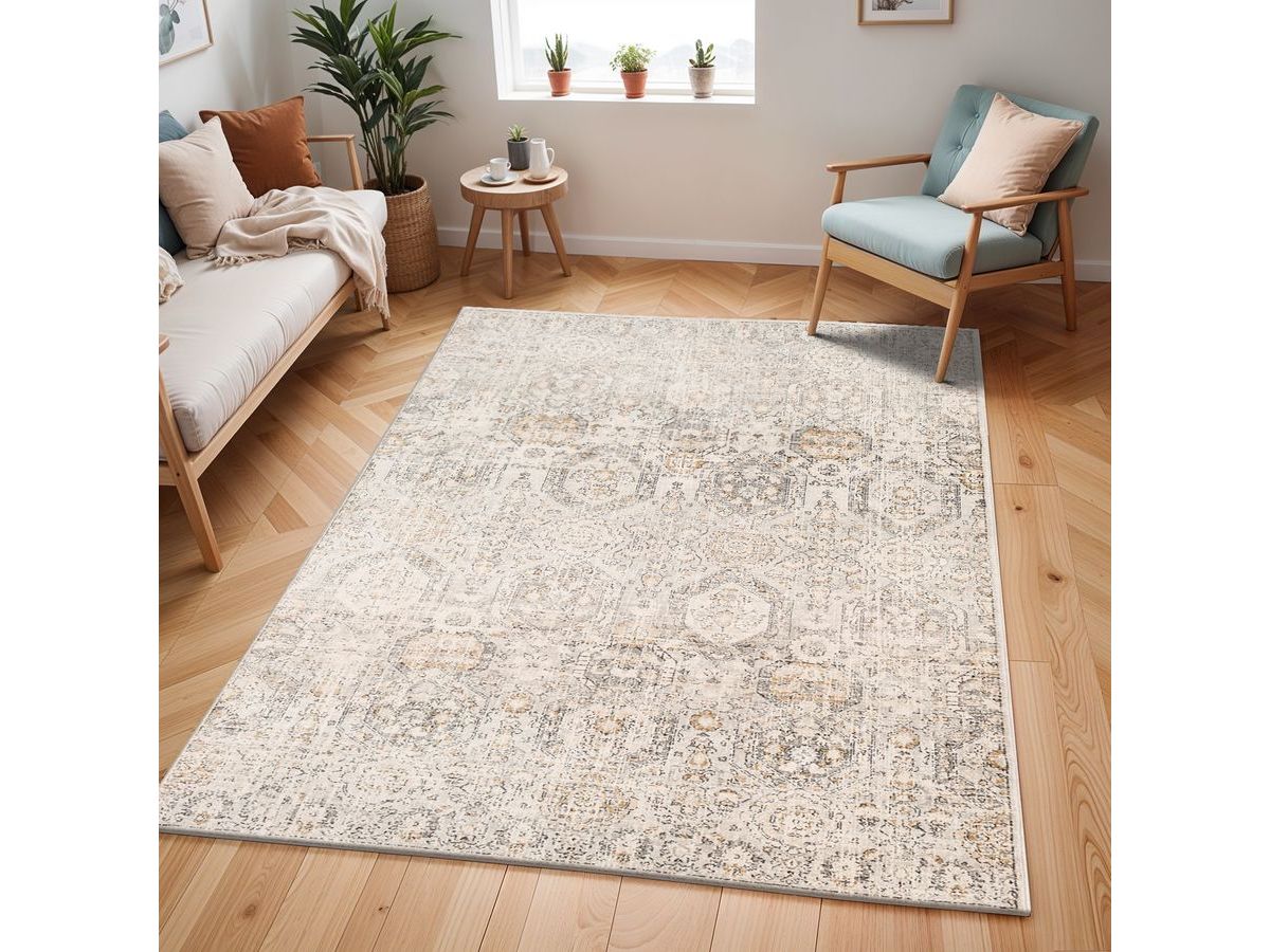 Tapis poils ras SORAYA vintage