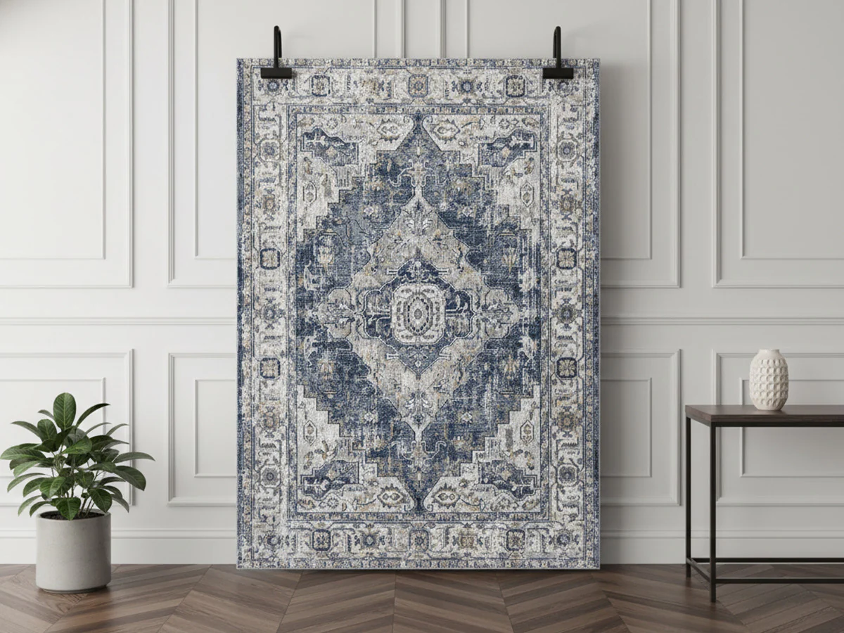 Tapis poils ras NOURA vintage - Image 3