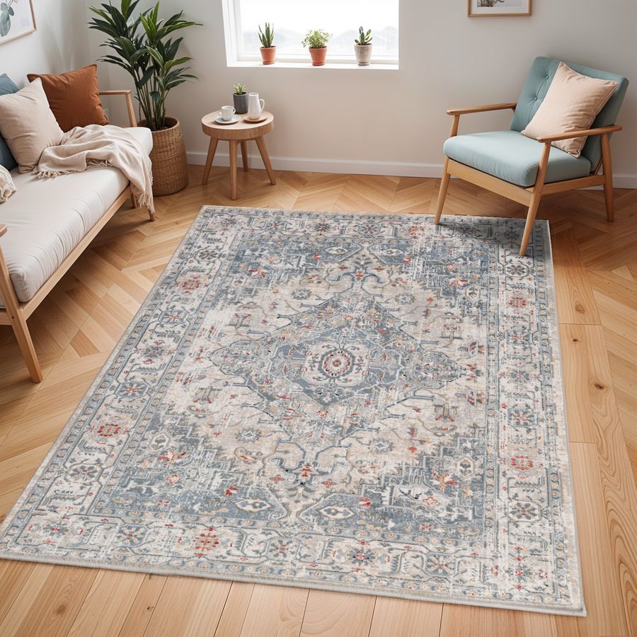 Tapis poils ras NOURA vintage - Image 4
