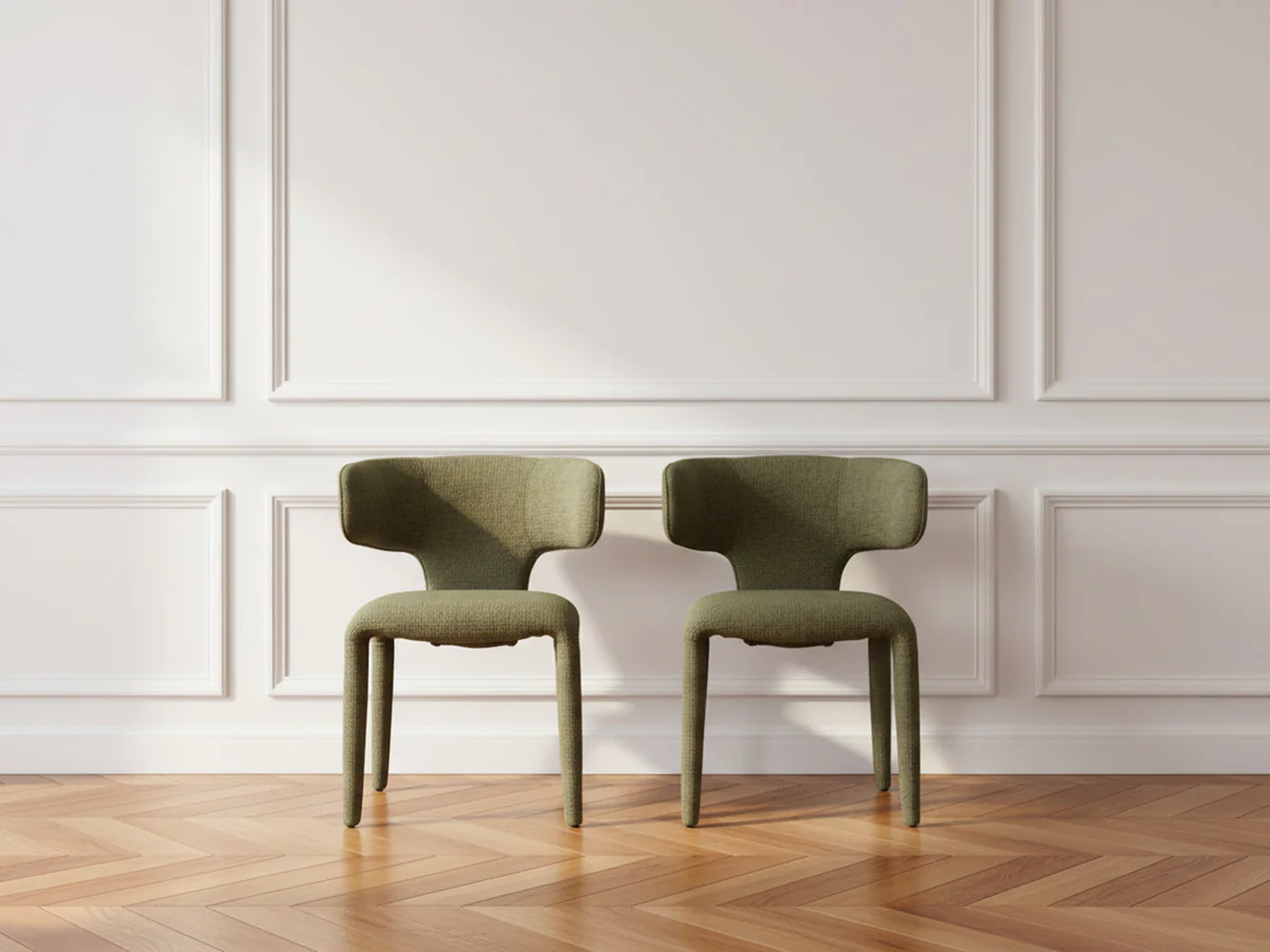 Lot de 2 chaises MILA tissu texturé - Image 4