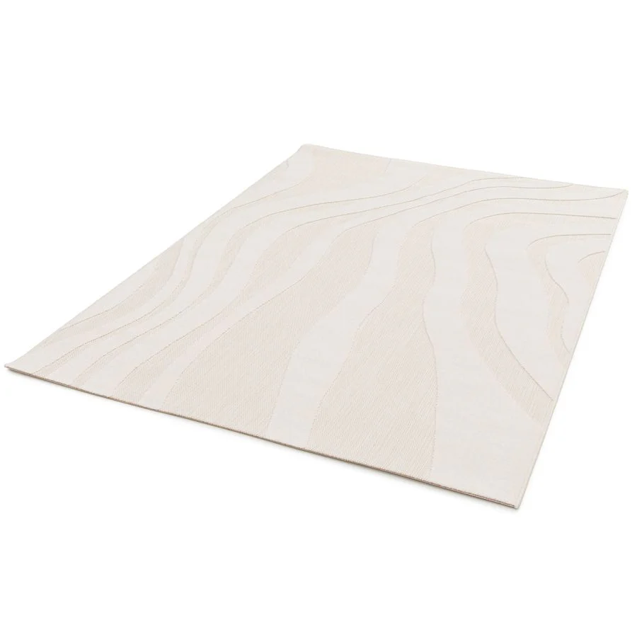 Tapis poils ras NOELIA motif abstrait - Image 2