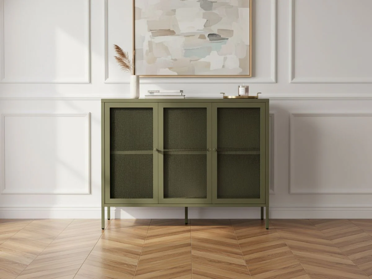 Buffet 3 portes 120 cm CLARA métal édition limitée - Image 2