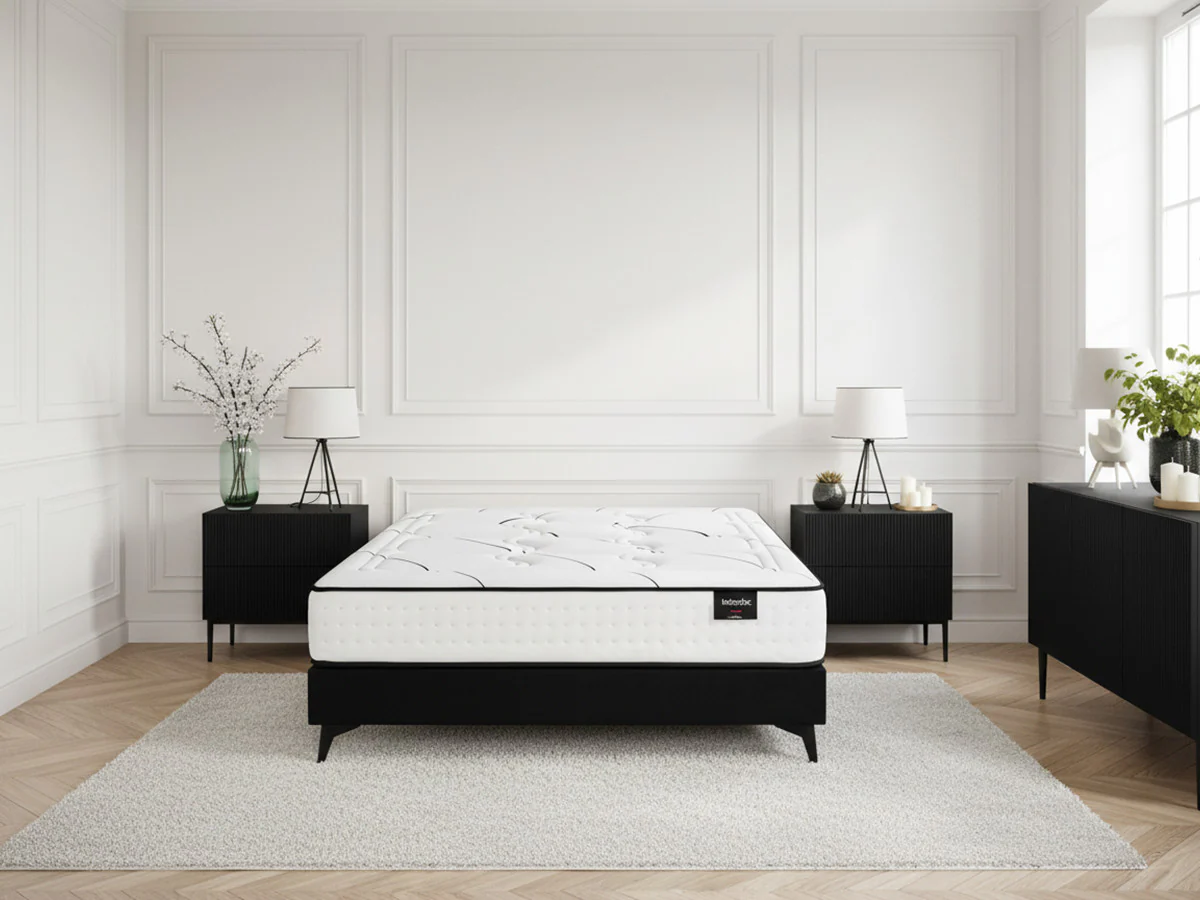 Ensemble matelas ressorts ensachés + sommier MON IDEAL - Image 2