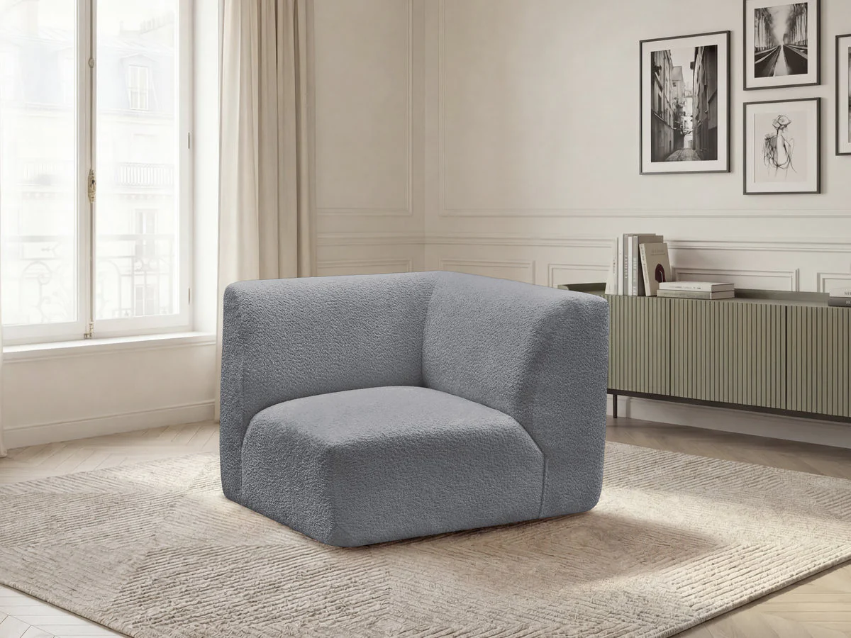 Petit angle pour canapé modulable ANDA tissu chenille - Image 10