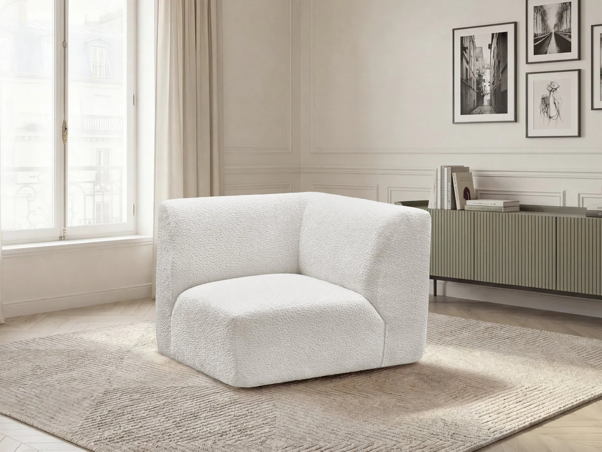Petit angle pour canapé modulable ANDA tissu chenille - Image 12