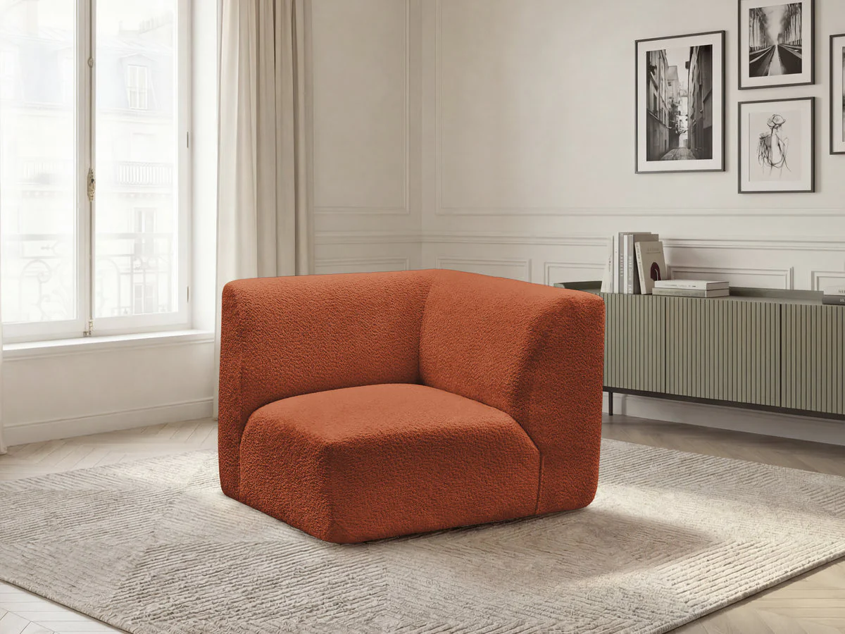 Petit angle pour canapé modulable ANDA tissu chenille - Image 16