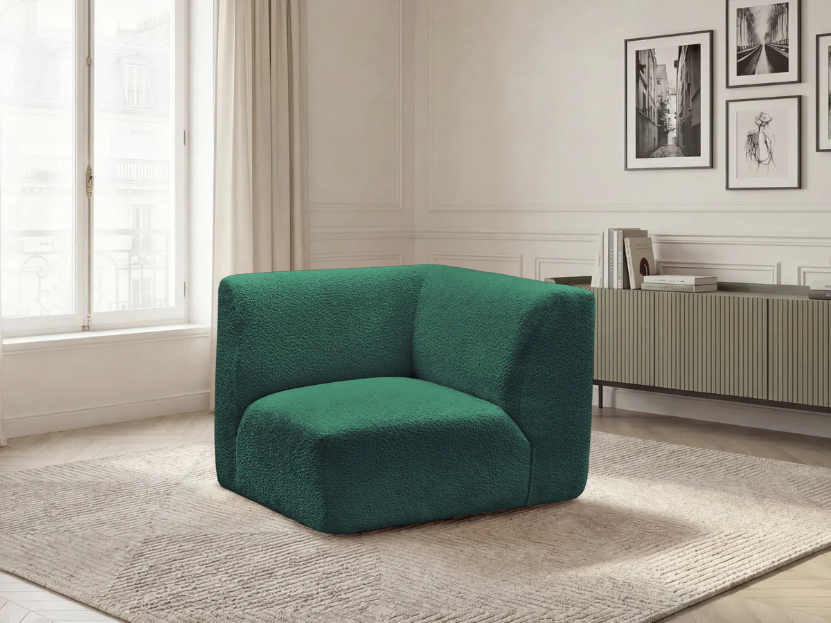 Petit angle pour canapé modulable ANDA tissu chenille - Image 18
