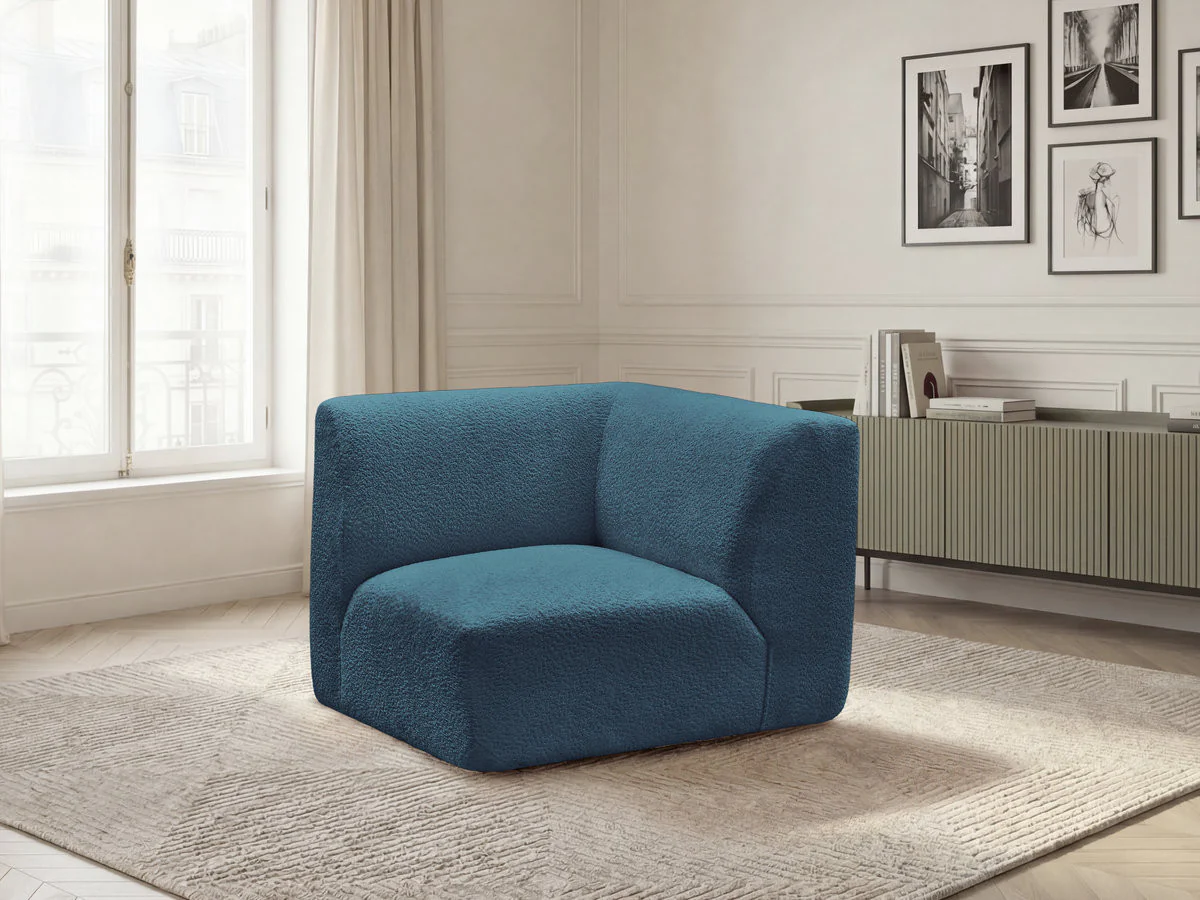 Petit angle pour canapé modulable ANDA tissu chenille - Image 19