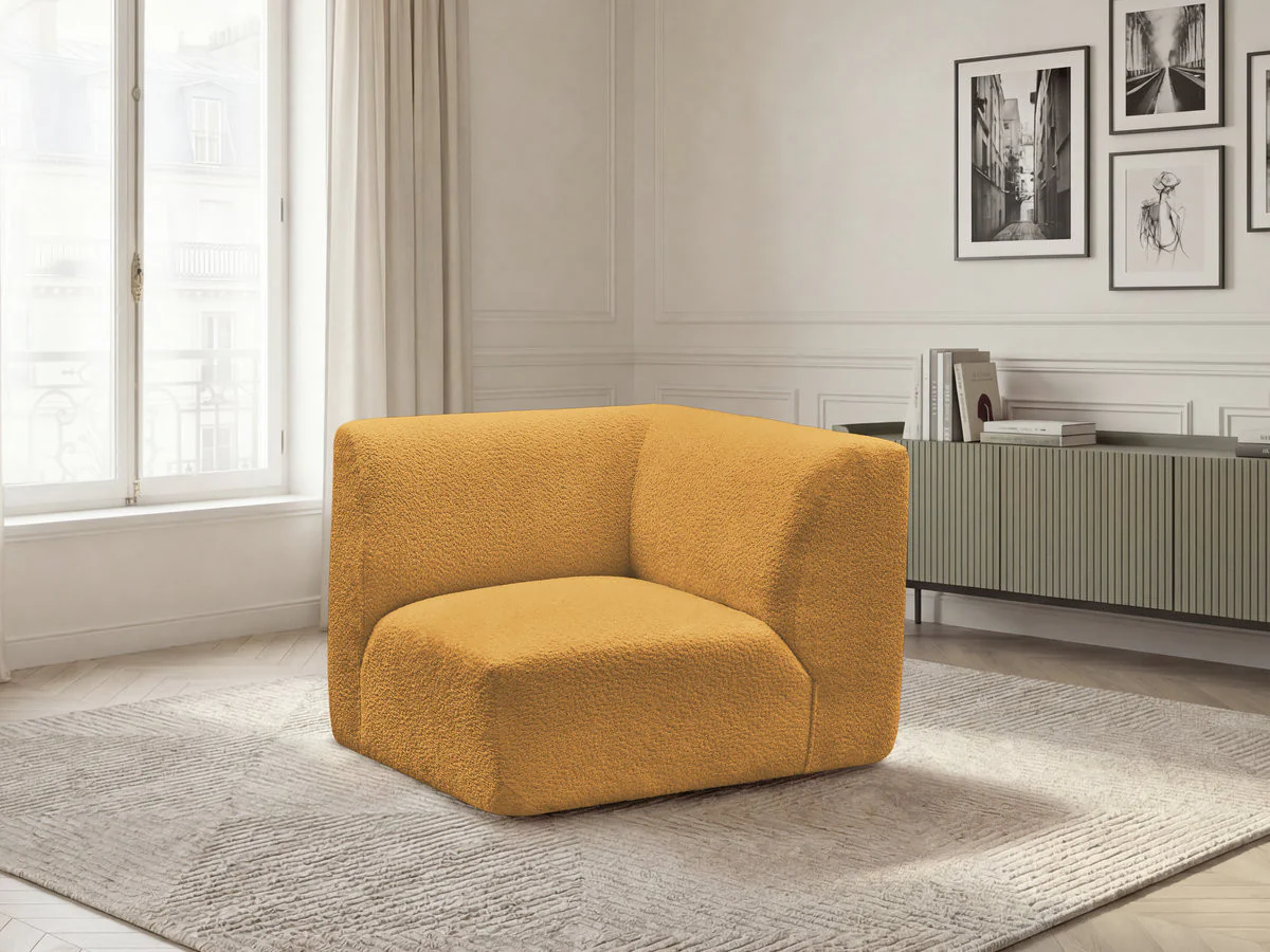 Petit angle pour canapé modulable ANDA tissu chenille - Image 6