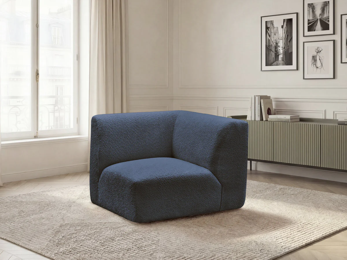 Petit angle pour canapé modulable ANDA tissu chenille - Image 9