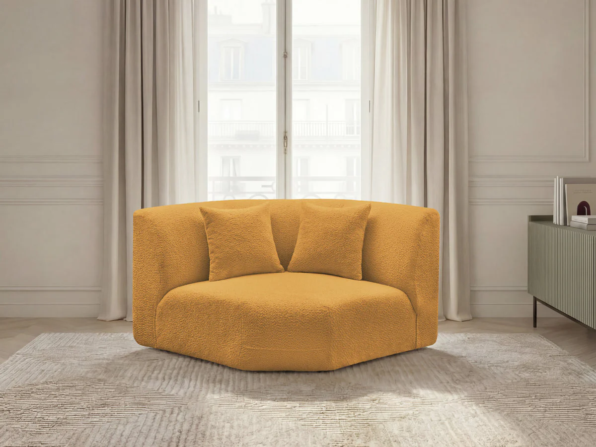 Grand angle pour canapé modulable ANDA tissu chenille - Image 6