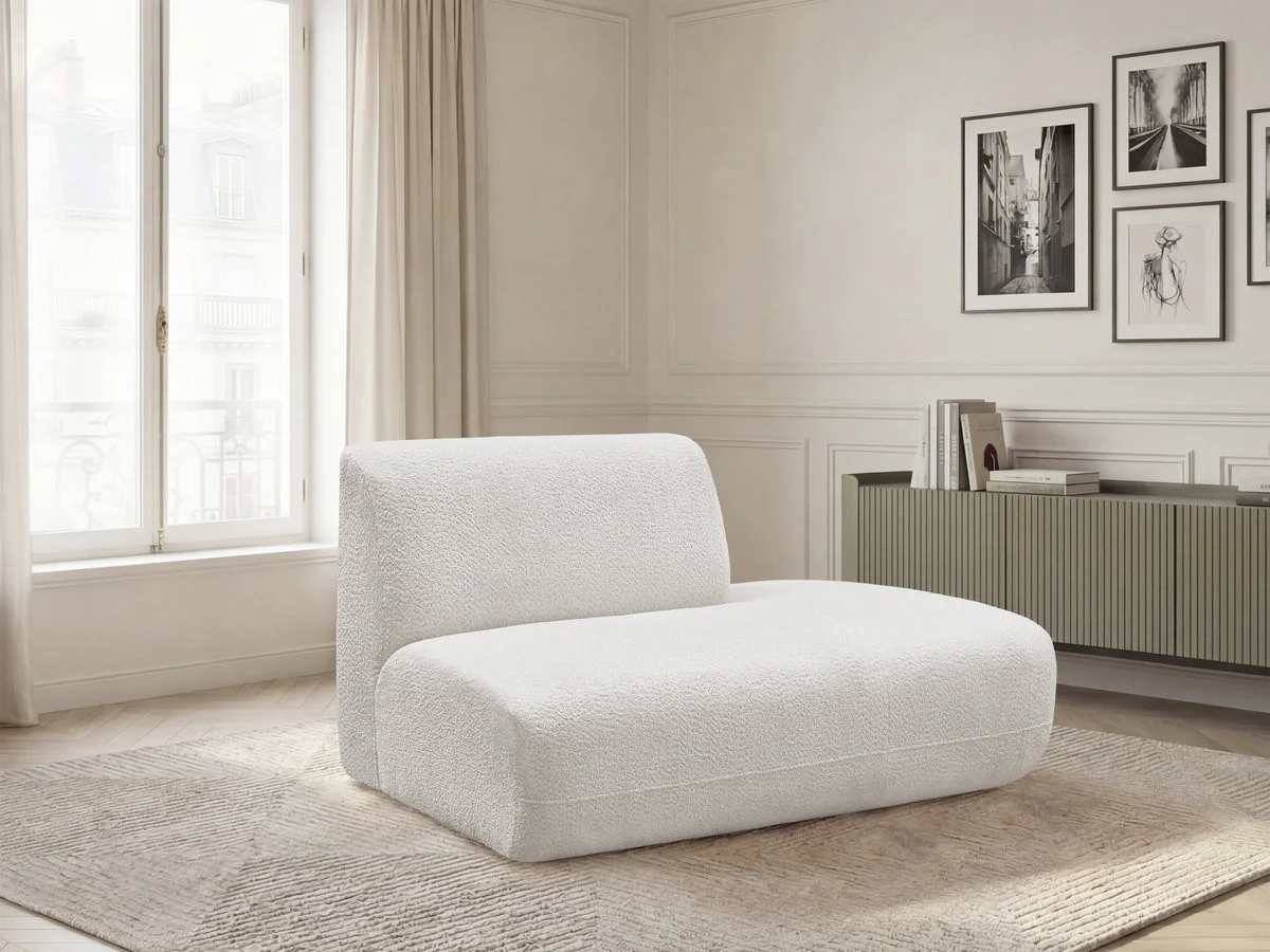Chauffeuse bout de canapé pour canapé modulable ANDA tissu chenille - Image 24