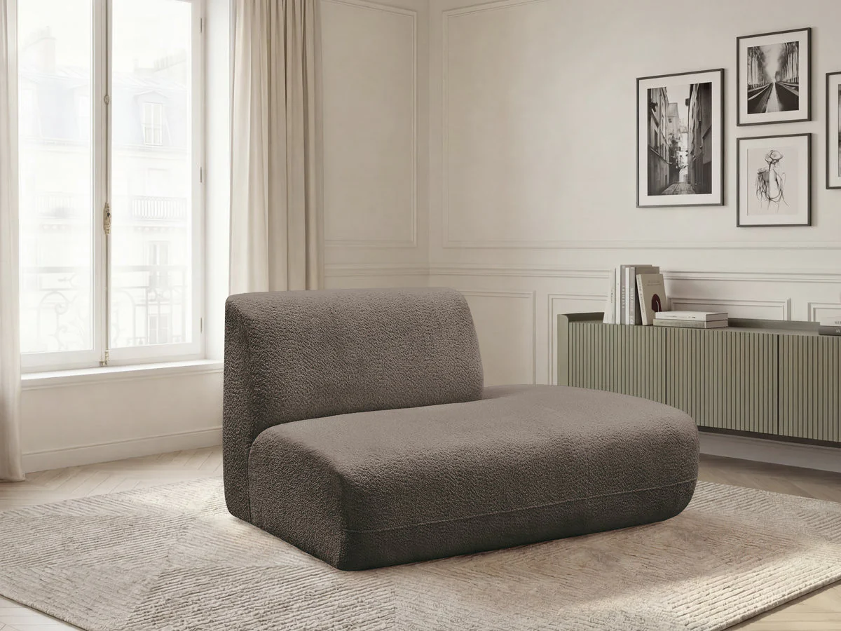 Chauffeuse bout de canapé pour canapé modulable ANDA tissu chenille - Image 27