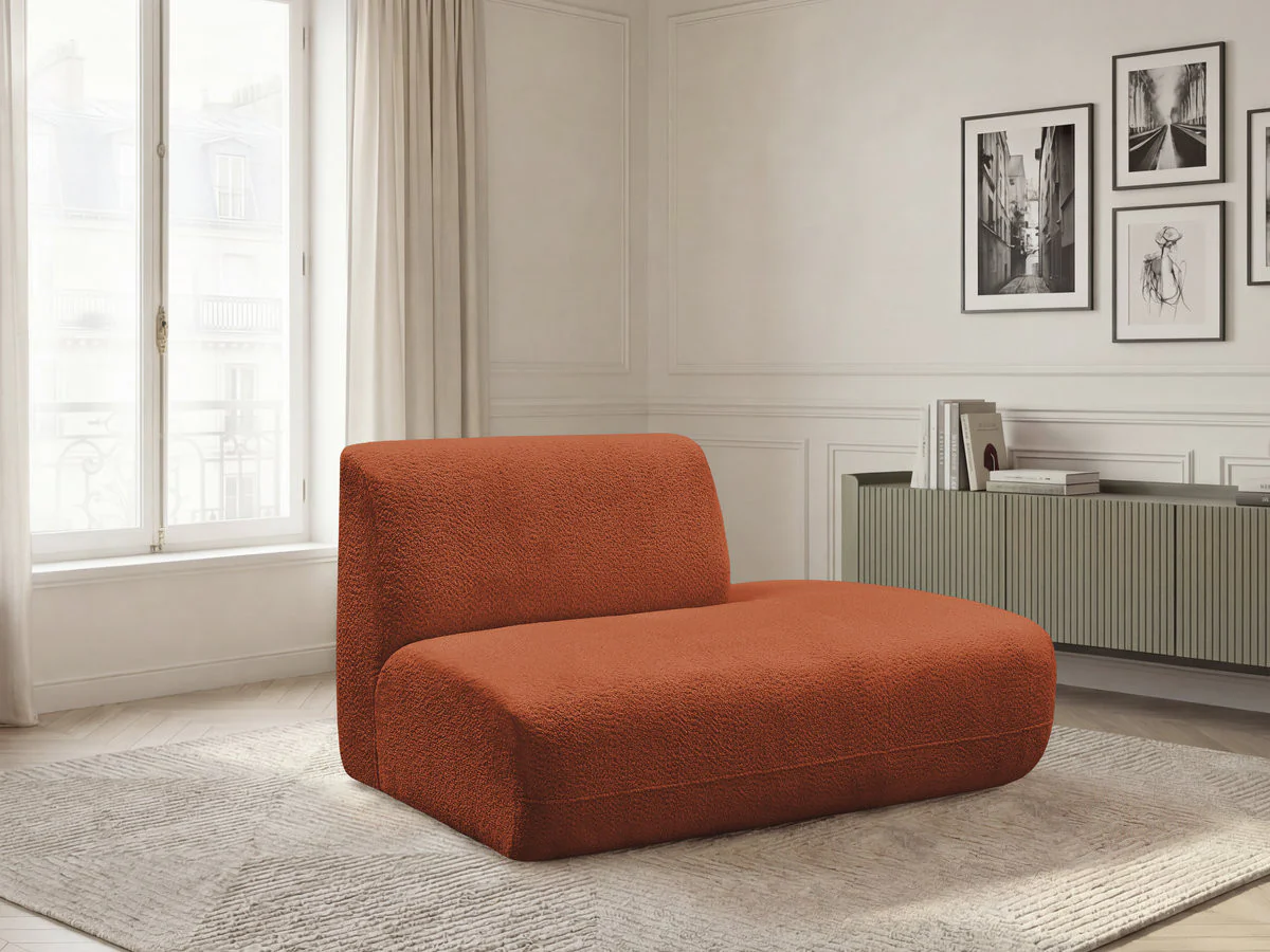 Chauffeuse bout de canapé pour canapé modulable ANDA tissu chenille - Image 31