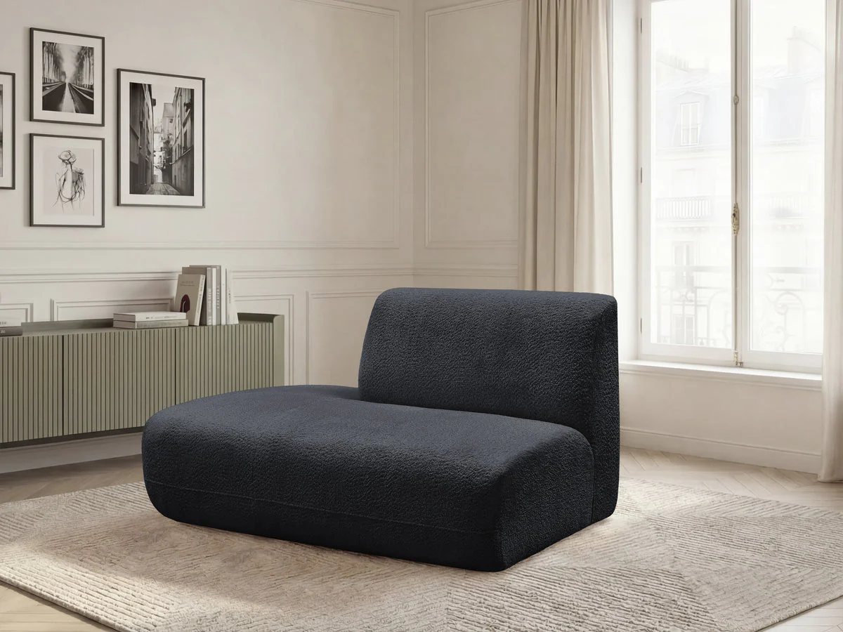 Chauffeuse bout de canapé pour canapé modulable ANDA tissu chenille - Image 44
