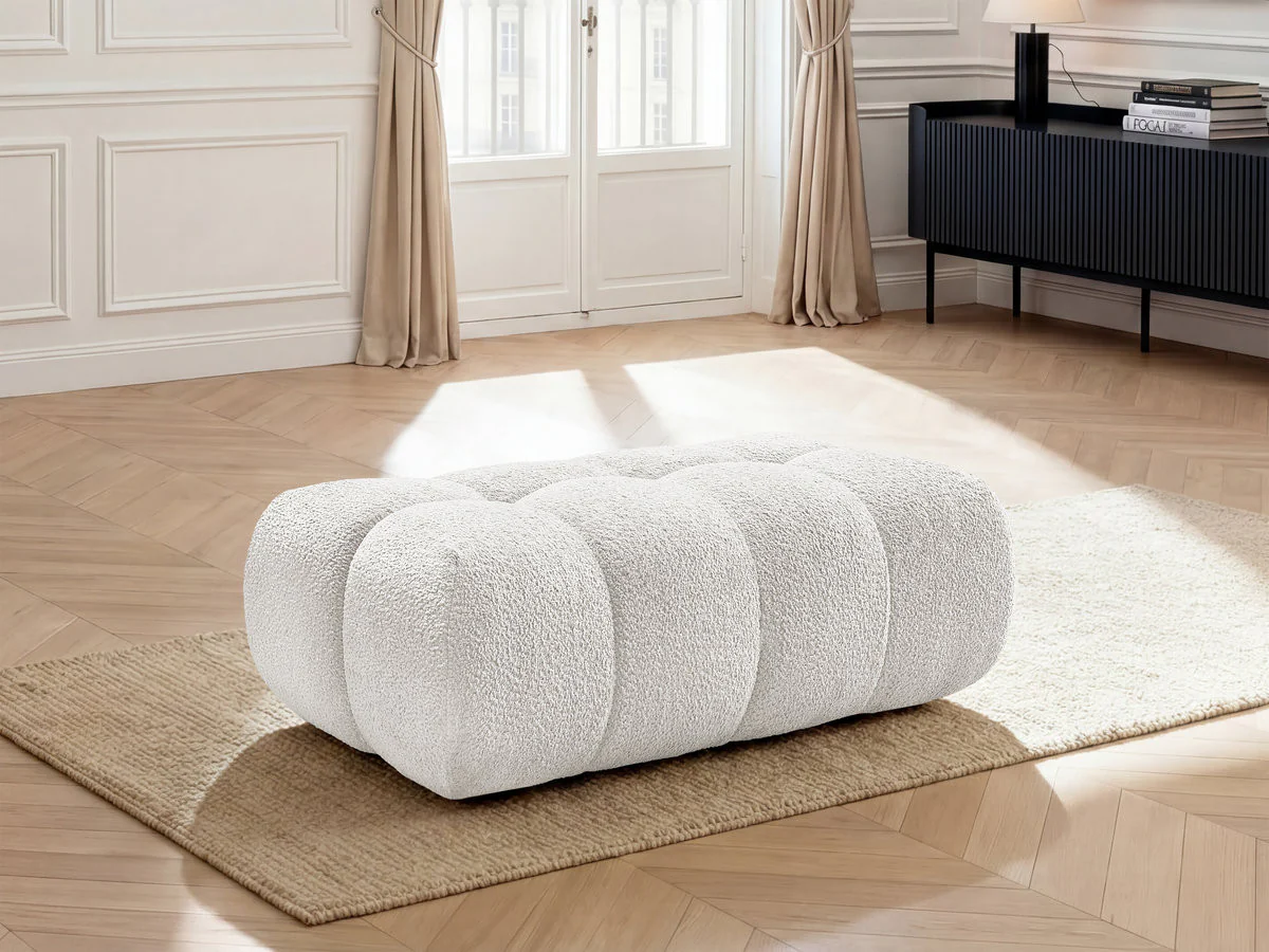Pouf JAYA tissu chenille - Image 22