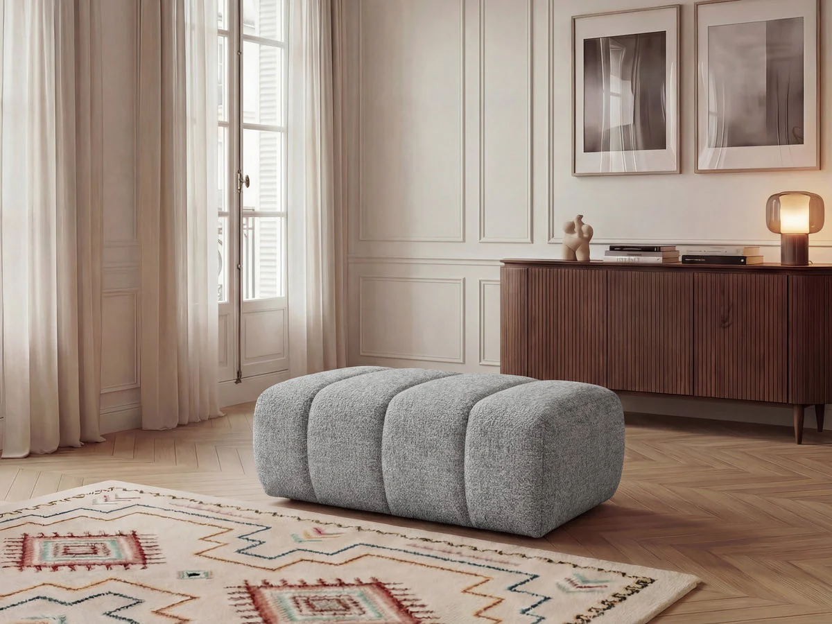 Pouf NESTY tissu chiné - Image 16