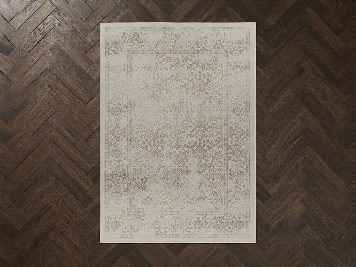 Tapis poils ras HAVEL motif abstrait