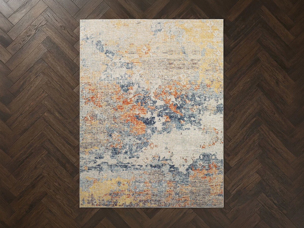 Tapis poils ras DONA motif abstrait