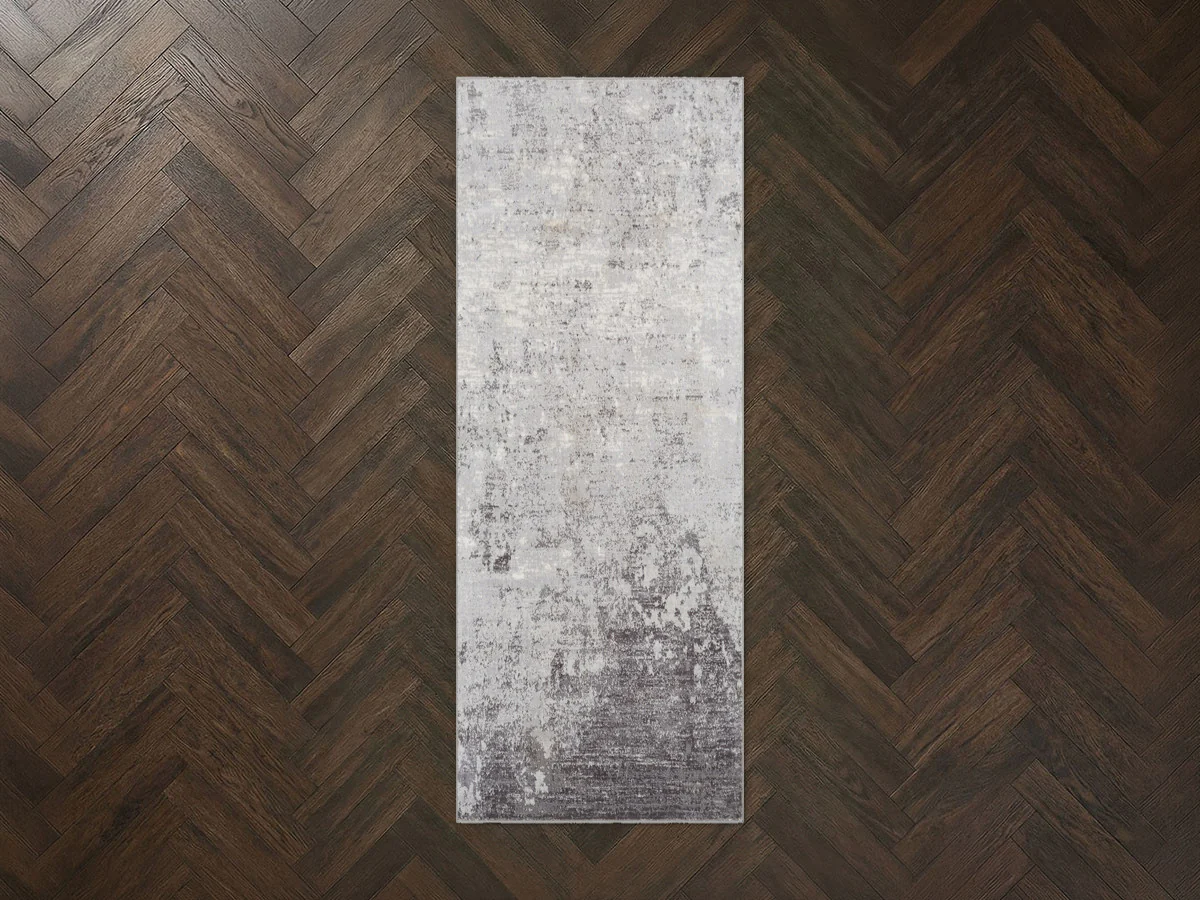 Tapis de couloir poils ras ELSIE motif abstrait - Image 2