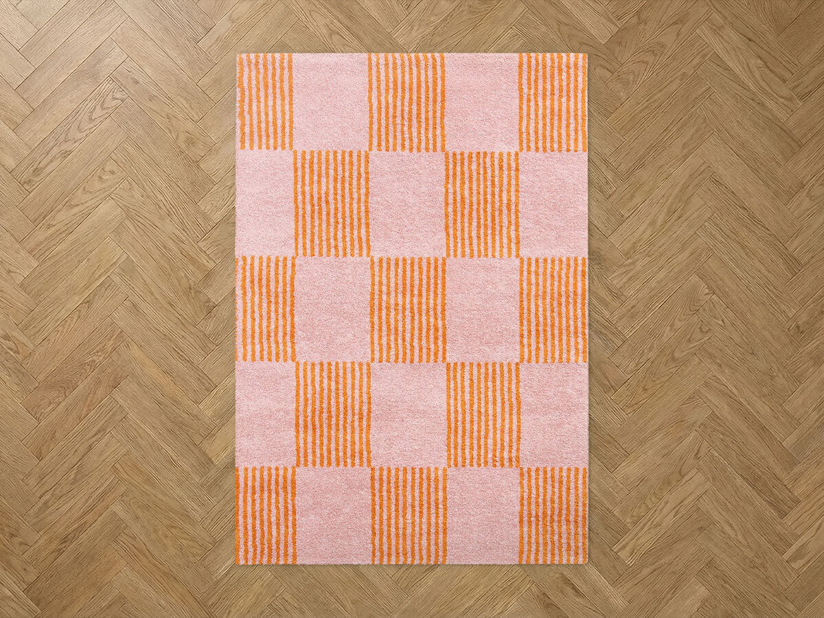 Tapis poils longs MAXIE motif retro - Image 2