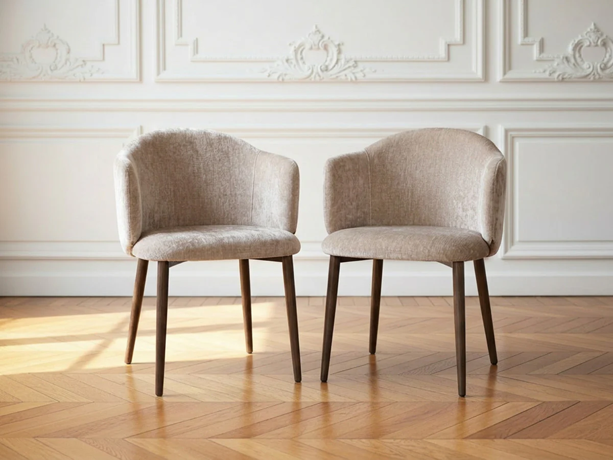 Lot de 2 chaises LETO tissu texturé - Image 3