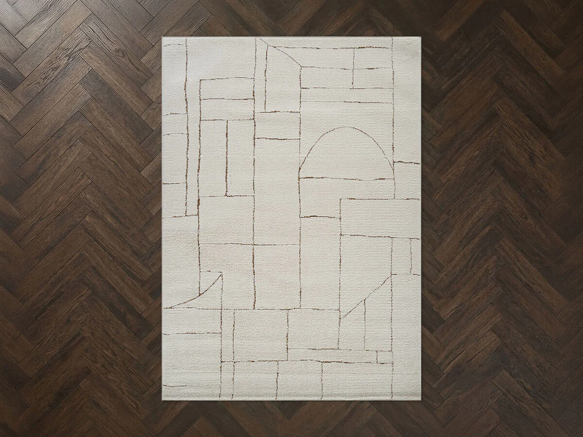 Tapis poils courts NALVA motifs abstrait - Image 2