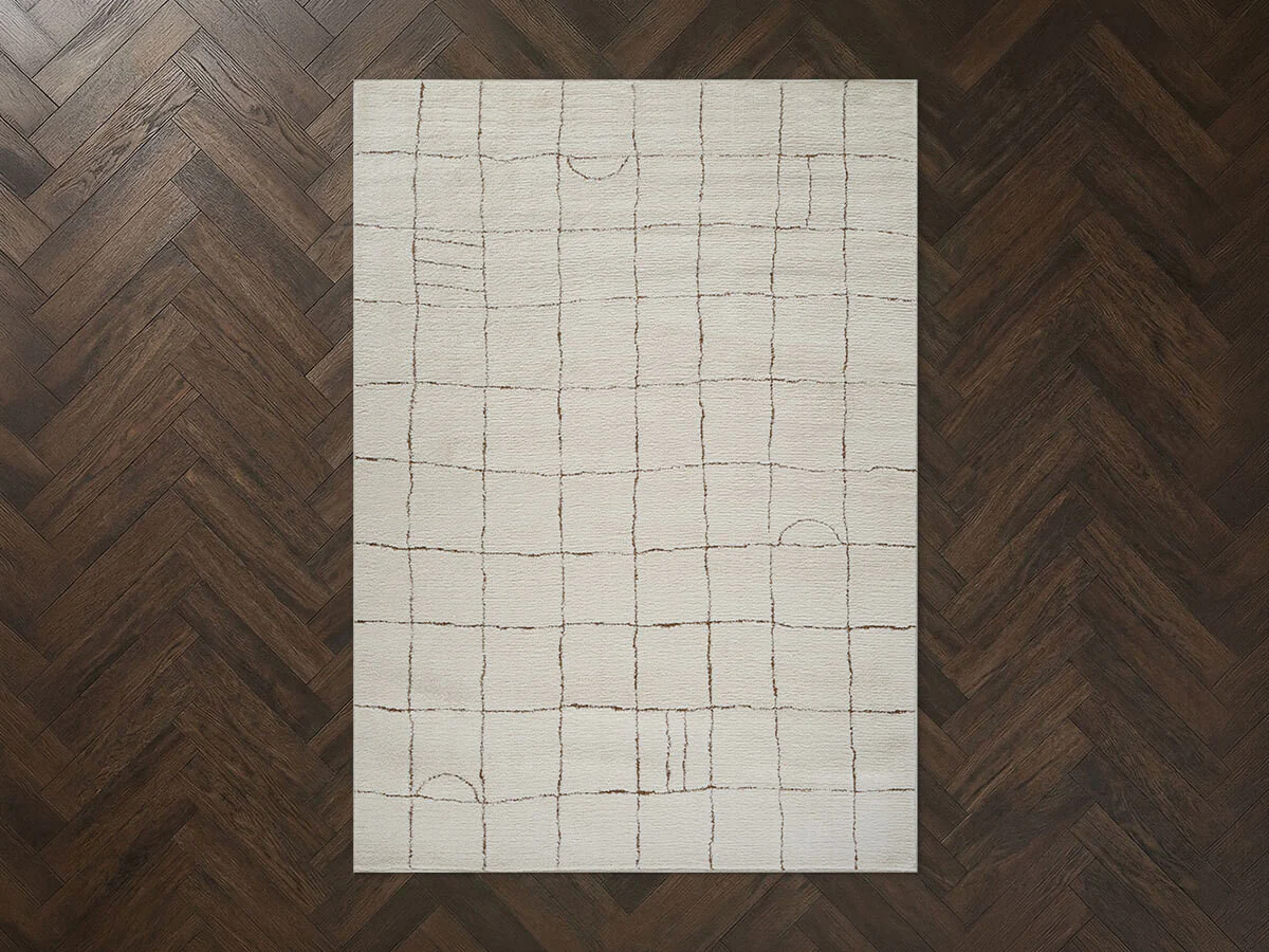 Tapis poils courts KHEO motifs graphique - Image 2