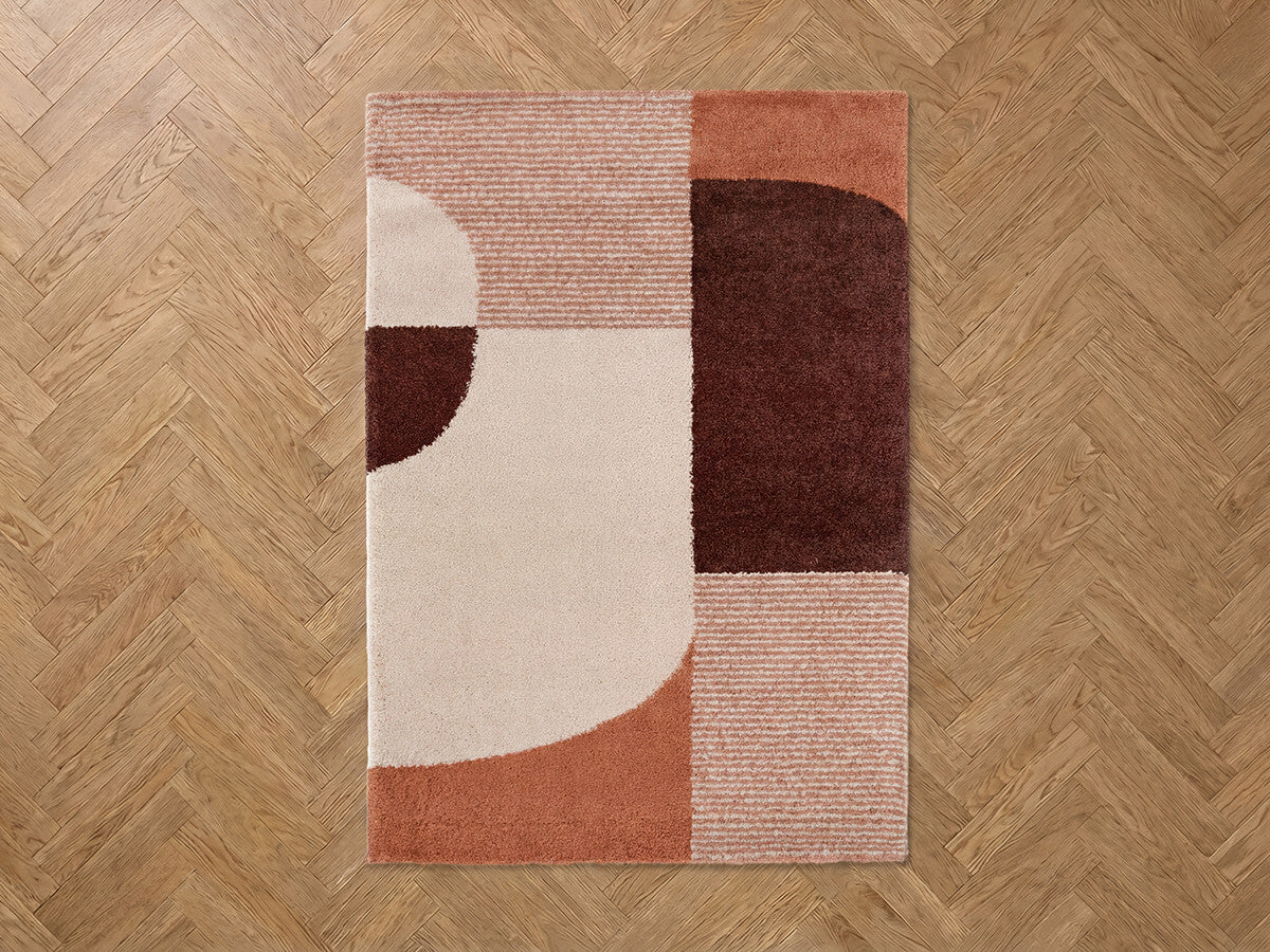 Tapis poils longs SORELLA motif graphique - Image 2