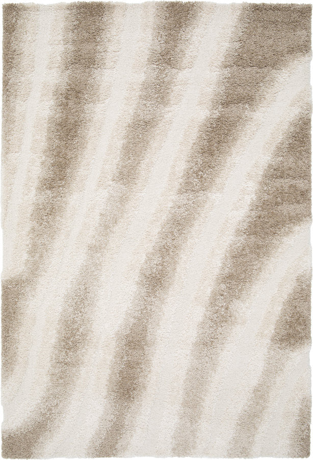 Tapis poils longs TIRASU motif abstrait - Image 2