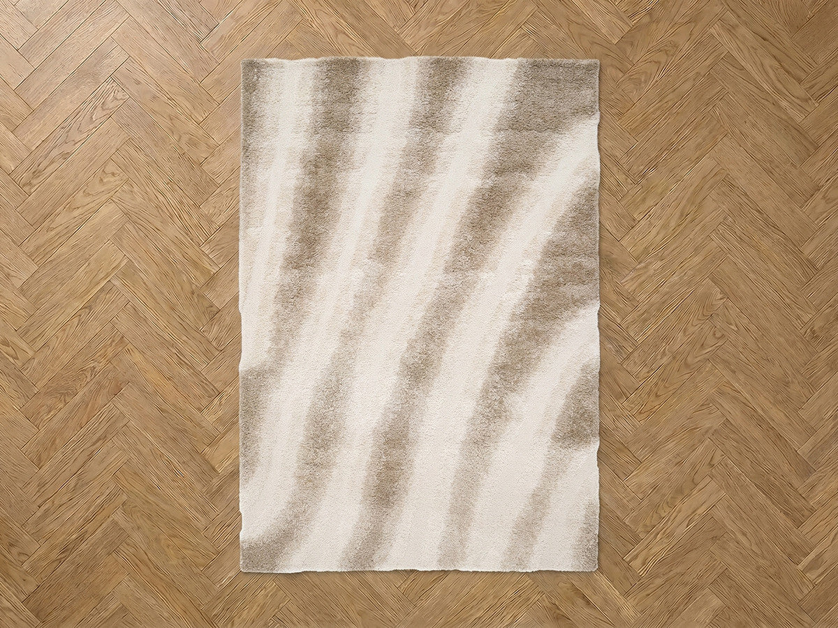 Tapis poils longs TIRASU motif abstrait - Image 5