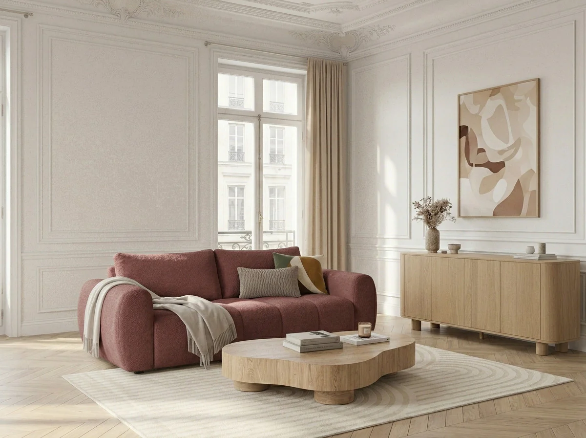 Canapé droit convertible ouverture express 3 places FUJI  tissu lisse - Image 8
